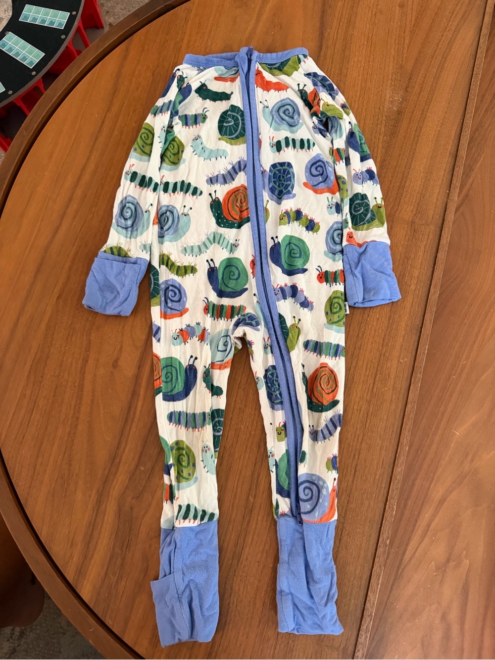 6-12 mos Little Sleepies Snail print